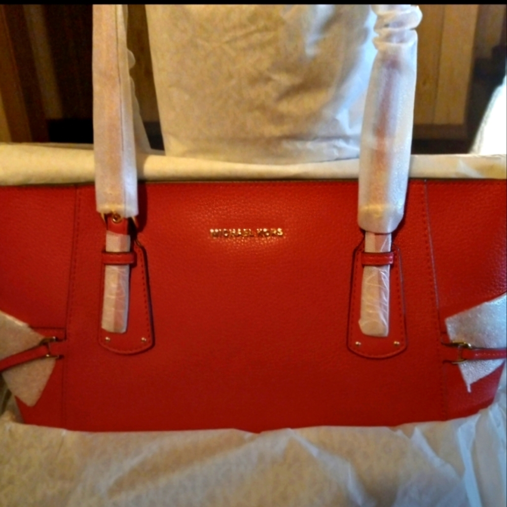 MICHAEL Michael Kors Red Tote Purse